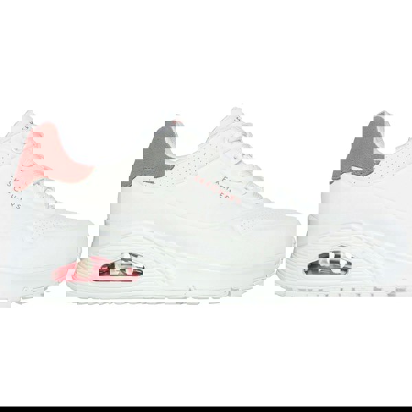 Skechers Uno - Pop Back Women's Trainers in White/Coral