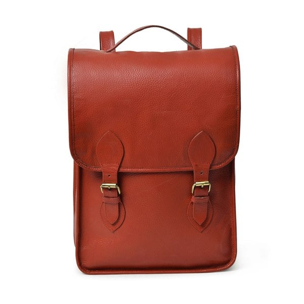 Penny Leather Backpack- Red - DÖTCH CLUB