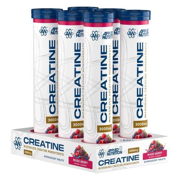 Applied Nutrition Creatine Monohydrate Effervescent Tablets, Mixed Berry - 6 x 16 tabs
