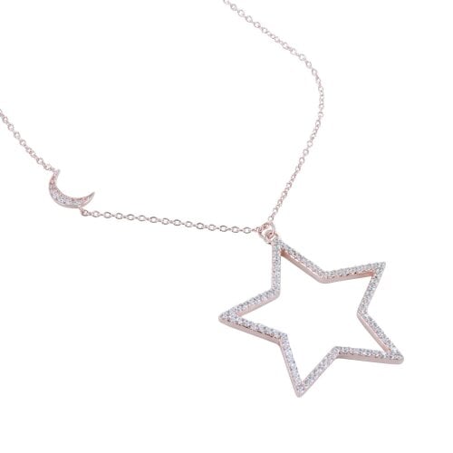 Reeves & Reeves Estrella Rose Gold Star Necklace