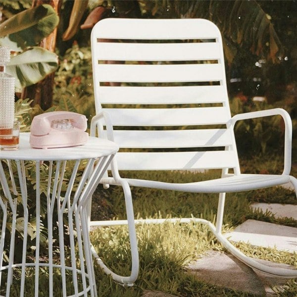 Dorel Home Roberta Rocking Chair in White