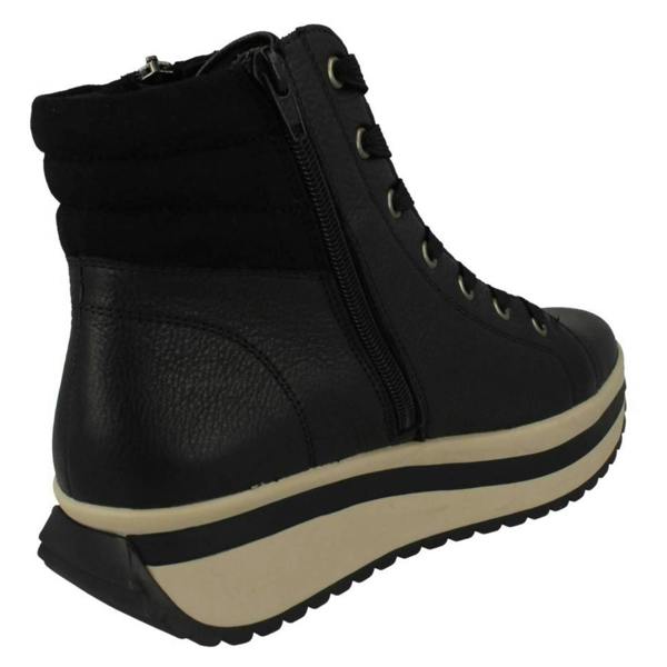 Rieker Ladies Rieker Chunky Platform Fleece Lined Ankle Boots W0962