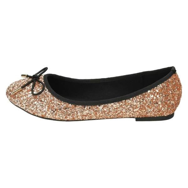 Anne Michelle Ladies Anne Michelle Glittery Ballerina Shoes