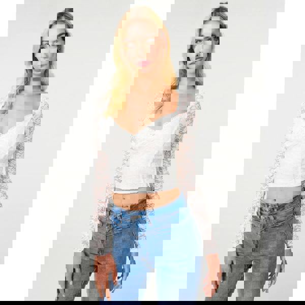 Pink Vanilla Long Sleeve Lace Top