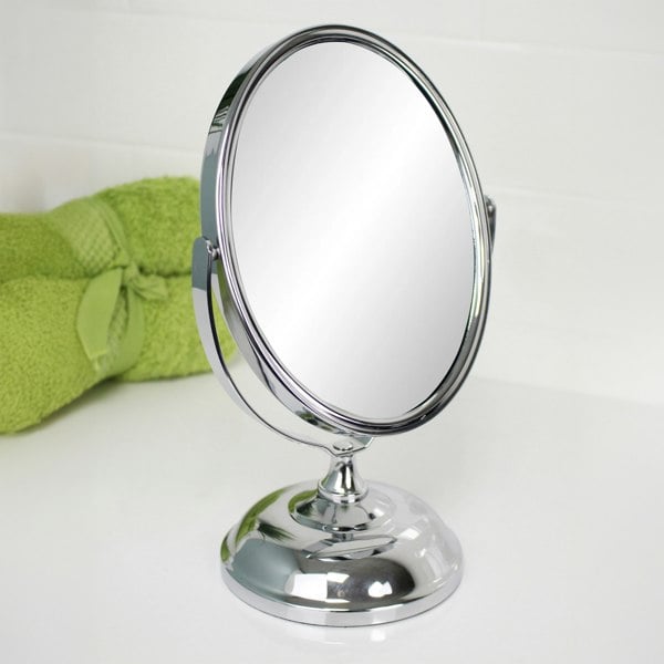 Showerdrape Eris 5x Magnifying Chrome Makeup Vanity Mirror