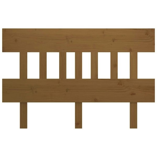 Berkfield Bed Headboard Honey Brown 203.5x3x81 cm Solid Wood Pine