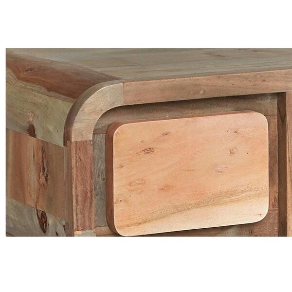 Wyld Haus Los Angeles Reclaimed Wood and Metal Desk 2 Drawers