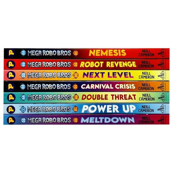 Mega Robo Bros Series Volume 1-7 Book Set By Neill Cameron Meltdown, Power Up, Double Threat & more