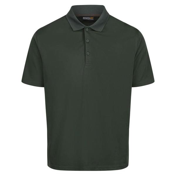 Regatta Professional Mens Moisture Wicking Polo Shirt - Dark Green