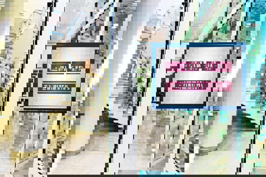 Durable DURAFRAME Self Adhesive Magnetic Signage Frame | 10 Pack | A4 Blue