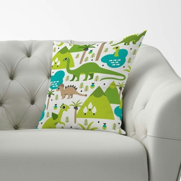 Warren Reed Baby Dinosaur Print Cushions