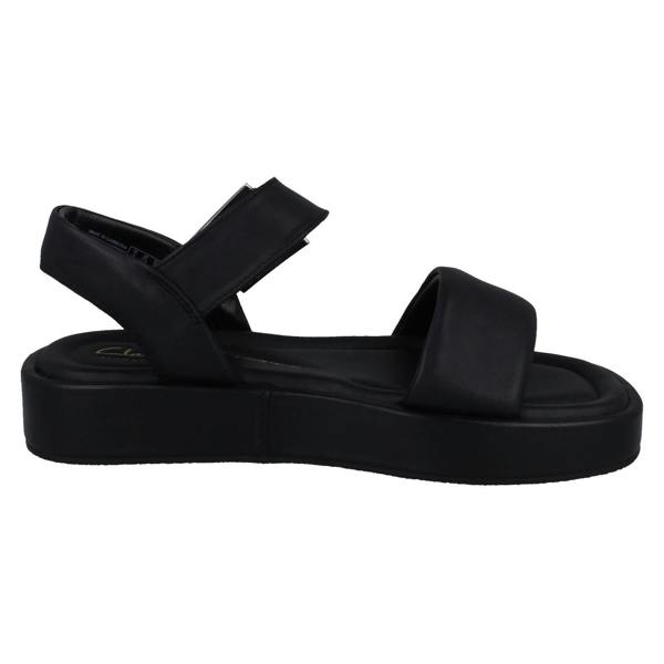 Clarks Ladies Clarks Square Toe Flatform Sandals Alda Strap