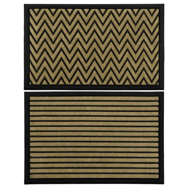 Non-Slip Super Absorbent 40x60cm Scraper Doormats For Dirt & Mud With Rubber Backing