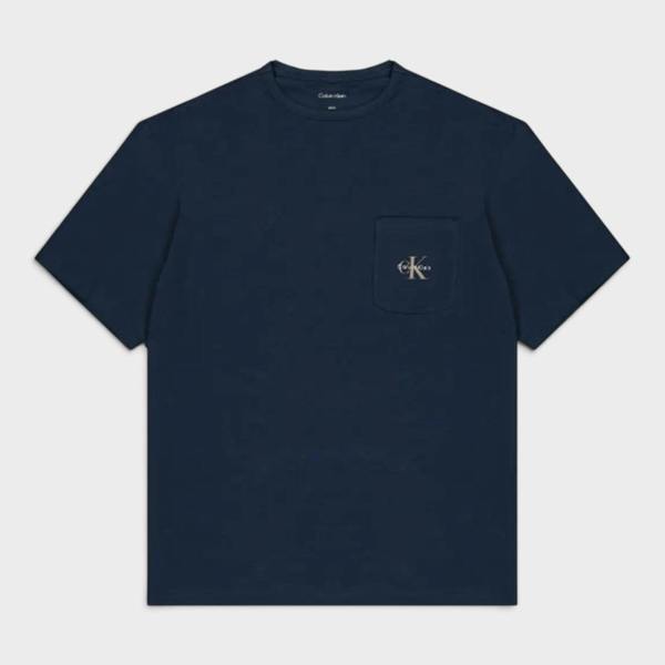 Calvin Klein Monogram S/S Crew T-shirt Enchanted Blue