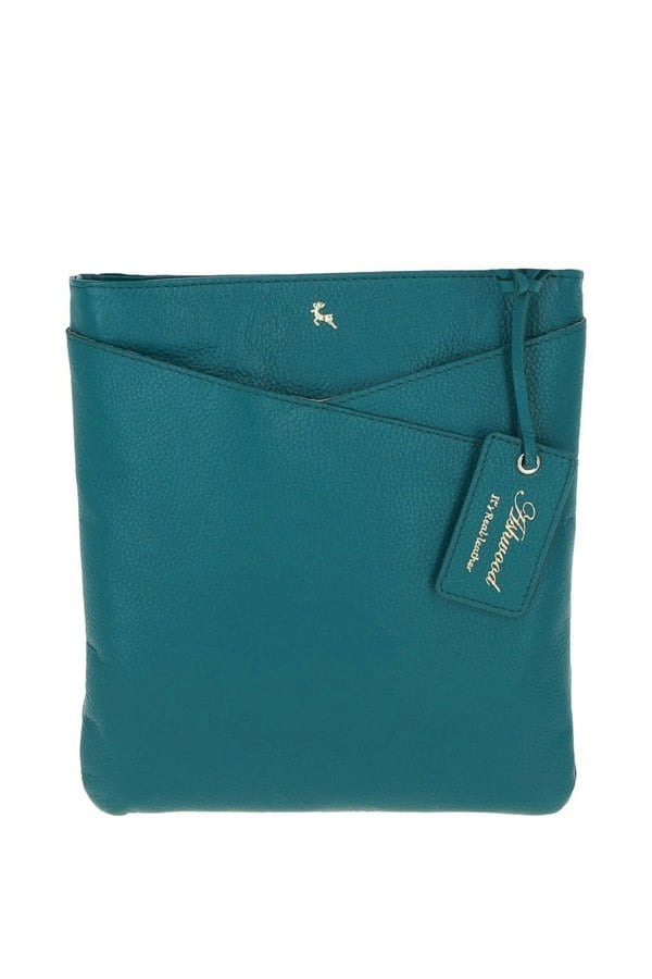 Ashwood Curve Zip Top Leather Cross Body Bag: 64640/curve