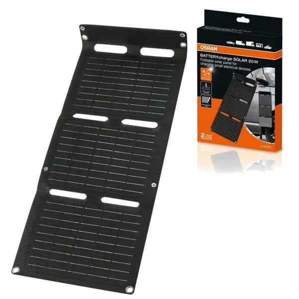 OSRAM BATTERY Charge SOLAR Panel 20W Foldable Charging Phones Tablets