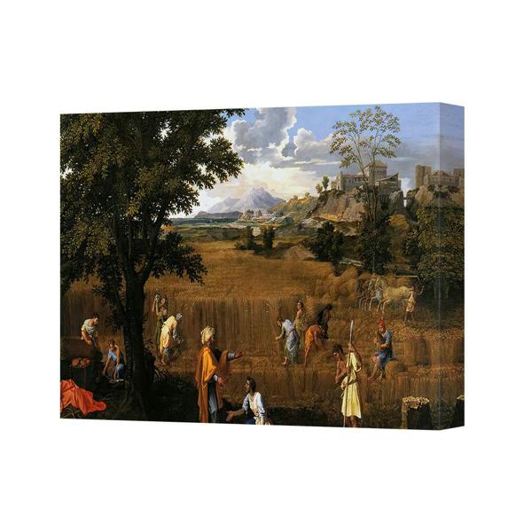 Benjamin Tate Design Classic Landscape Harvest Scene Canvas Print Wall Art 2758
