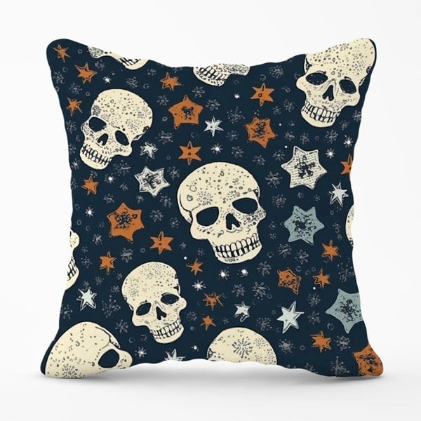 Warren Reed Skulls And Stars Cushions