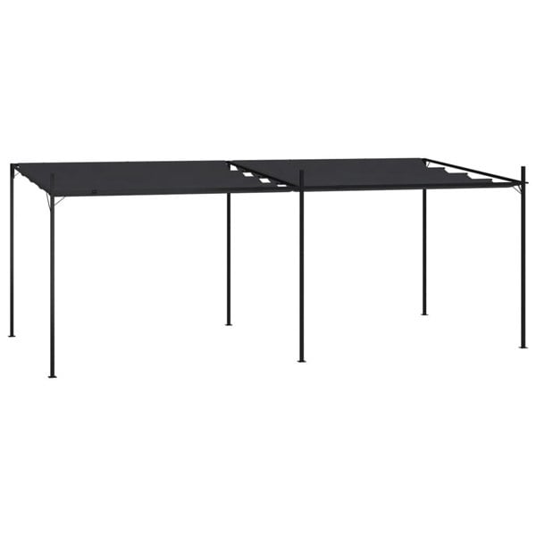 Berkfield Gazebo with Retractable Roof 600x300x233 cm Anthracite