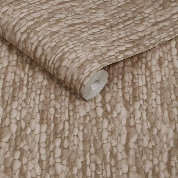 Abigail Ahern Heirloom Knit Baked Wallpaper | Beige