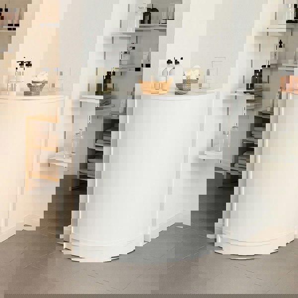 Monstershop Retail Shop Corner Counter CM60 - White