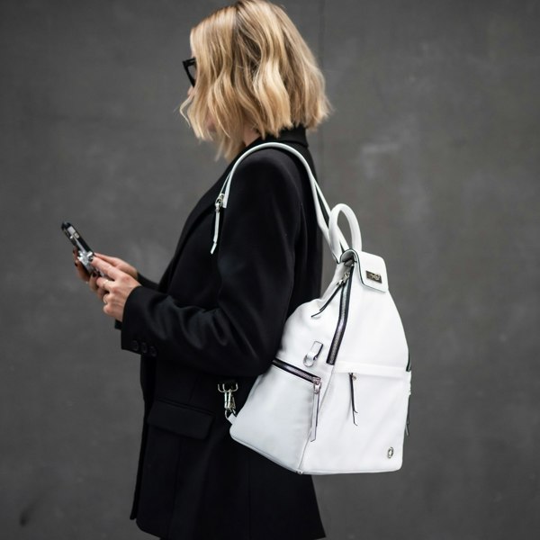 KeriKit England Aryella Leather Rucksack - White (Limited Edition)