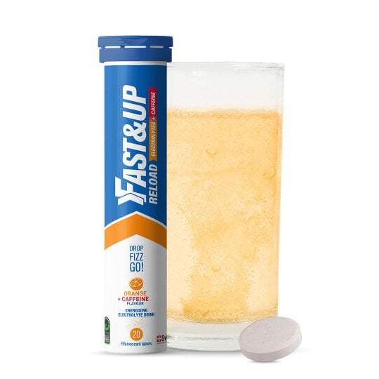 Reload Electrolyte Tablets for Instant Hydration & Energy - Orange Caffeine Flavour, Pack of 1