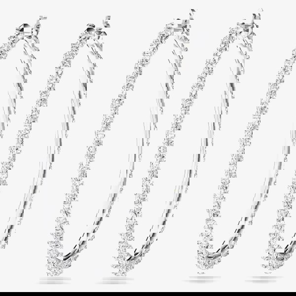 Swarovski Stone Crystal Hoop Earrings 5389432