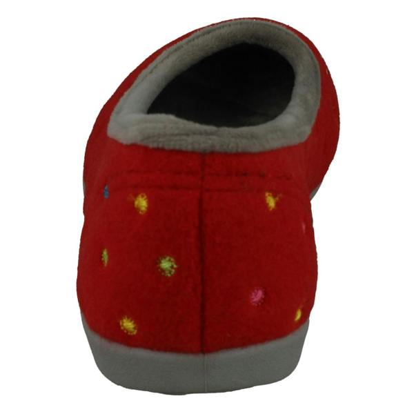Padders Ladies Padders Casual Slip On Textile Slippers - Ballerina