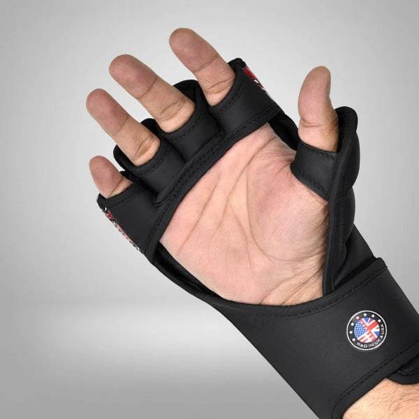 RDX Sports GRAPPLING GLOVES NEW AURA F17 BLACK RED