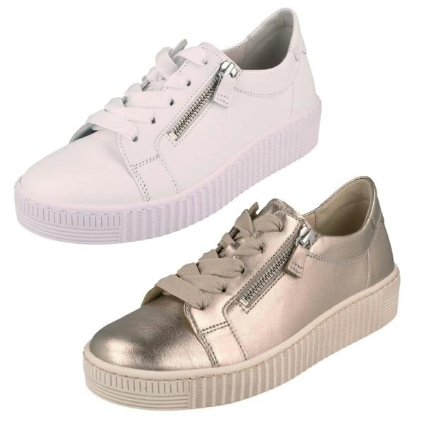 Gabor Ladies Gabor Casual Trainers With Side Zip And Laces 63.334