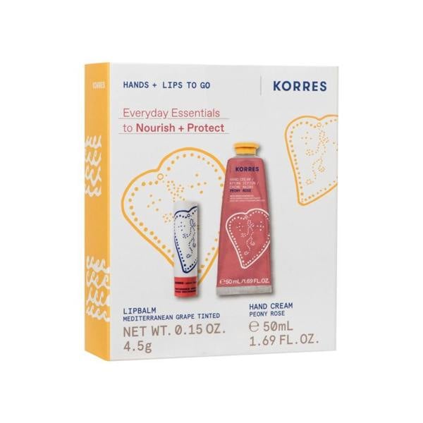 Korres Peony Rose Hand Cream Lip Balm