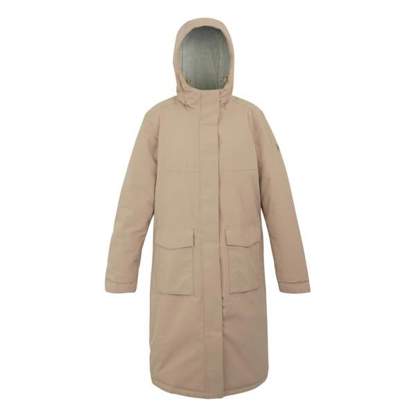 Regatta Womens/Ladies Yarli Longline Waterproof Jacket - Warm Taupe/Light Vanilla - 