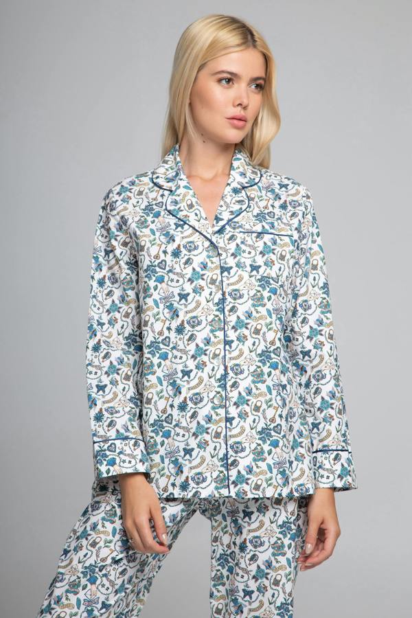 Rumour London True Love Liberty Print Cotton Pyjama Set