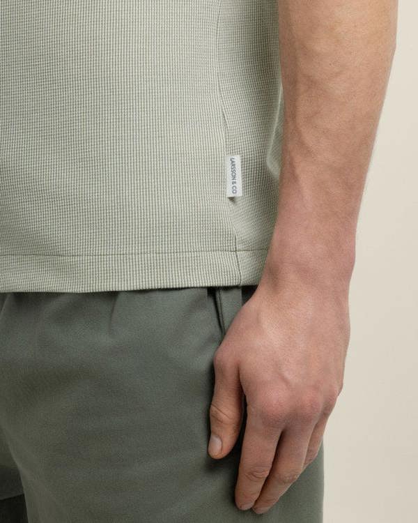 Larsson & Co Osvald - Jacquard Textured T-Shirt
