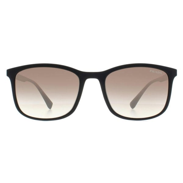 Prada Sport Sunglasses PS01TS DG00A7 Black Rubber Grey Gradient