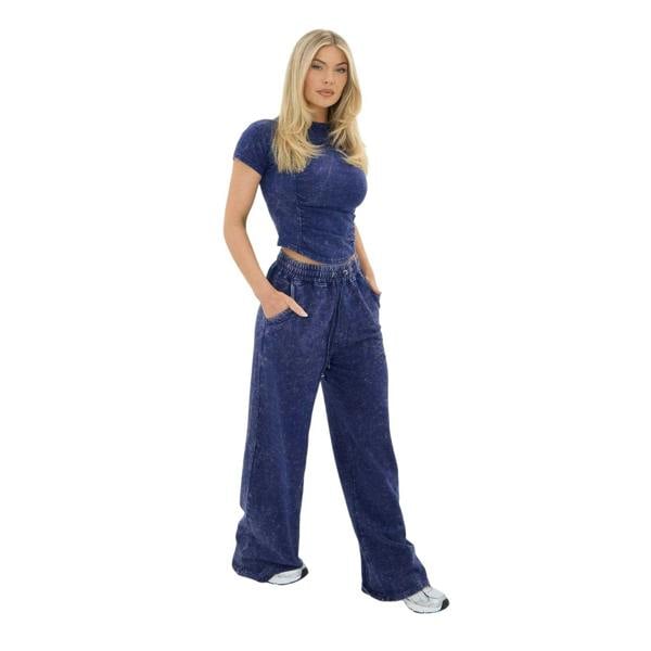 I Saw It First Womens/Ladies Washed Slim T-Shirt - Blue - 