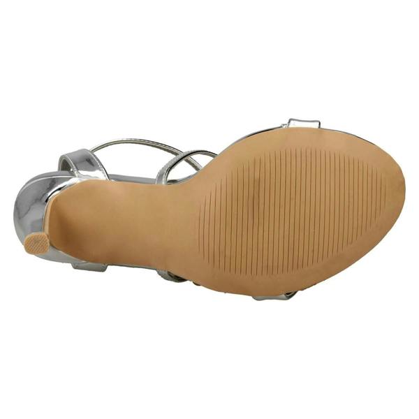 Anne Michelle Ladies Anne Michelle High Heel Metallic Sandals