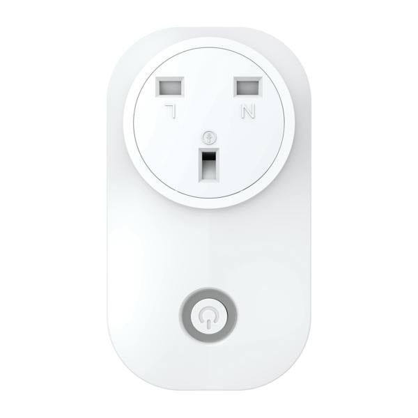 ENER-J 13A Wireless Plug Adapter + 1 Gang Switch Eco Series, White Body, Wireless Turn On/Off any appliance