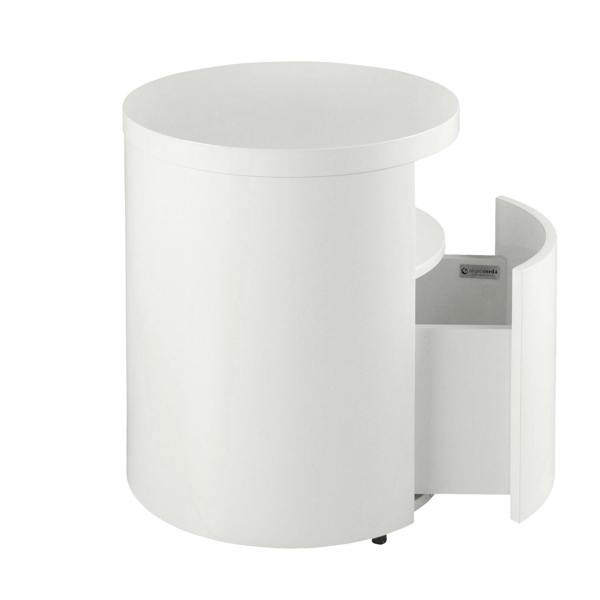 Angel Cerdá Bedside Table White Wood 7006