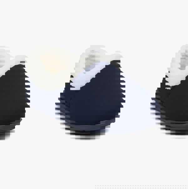 Sleepers SANDIE II Womens Textile Collared Full Slippers Navy