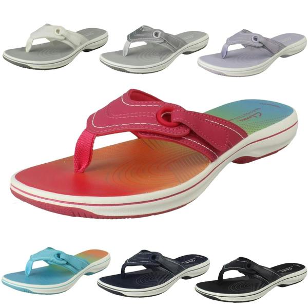 Clarks Ladies Clarks Flip Flop Sandals Brinkley Reyna