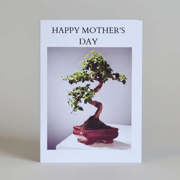 Yorkshire Bonsai Personalised Greeting Card "Happy Mother's Day"