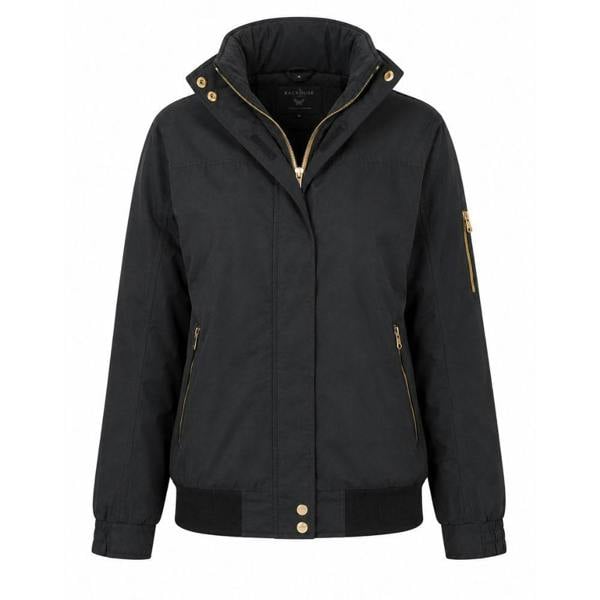 Rydale Ripon IV Ladies Equestrian Bomber Jacket in Black front product view
