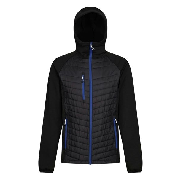 Regatta Men's Navigate Quilted Hybrid Jacket - Black/New Royal