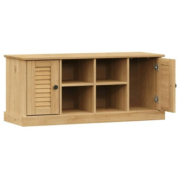 Berkfield Shoe Bench VIGO 106x35x40 cm Solid Wood Pine