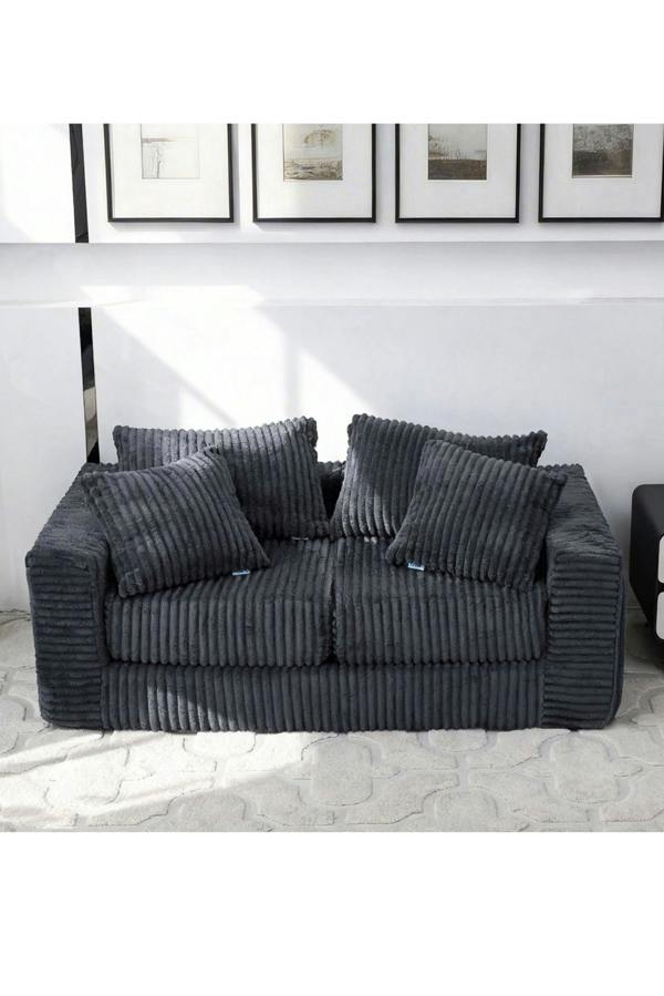 Groundlevel Camden 2 Seater Velvet Sofa