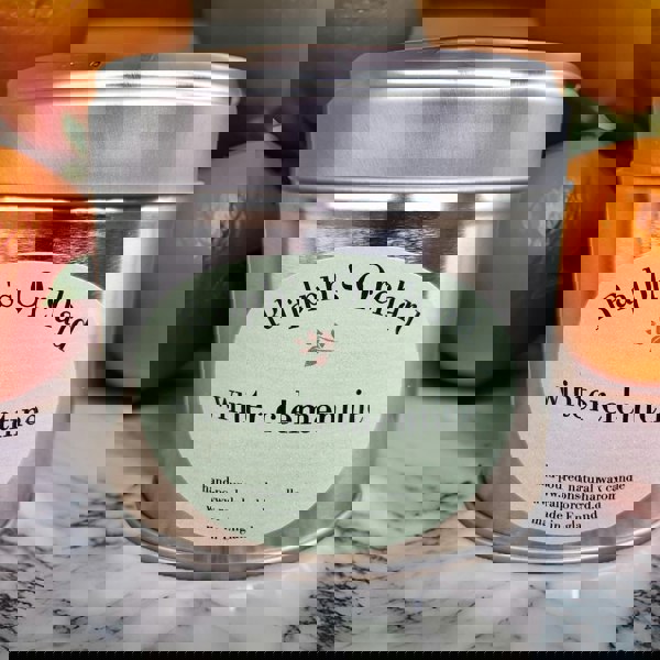 winter clementine scented candle