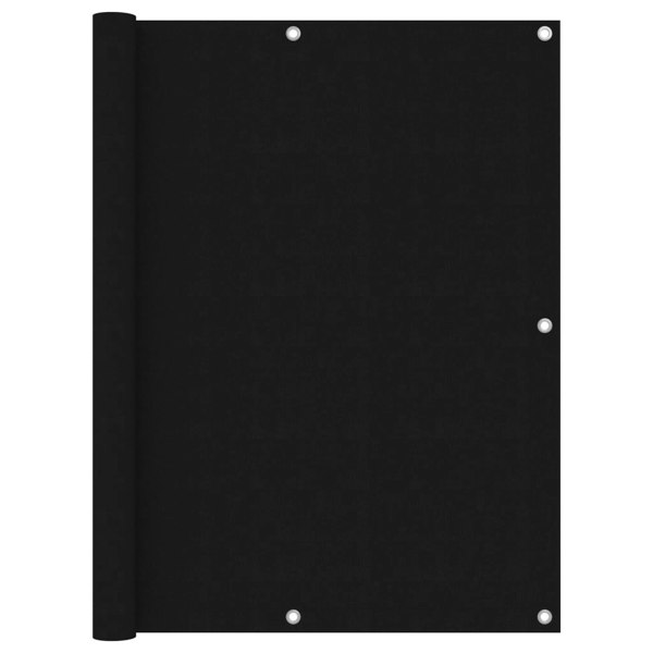 Berkfield Balcony Screen Black 120x500 cm Oxford Fabric