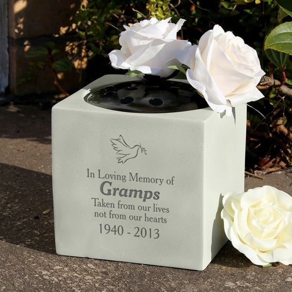 Personalised Memento Company Personalised Dove Memorial Vase